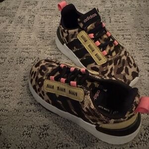Adidas Kids Sneakers - Leopard with Pink and Gold